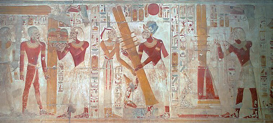 Rising Djed Pillar Ceremony Ancient Egyptian Civilization
